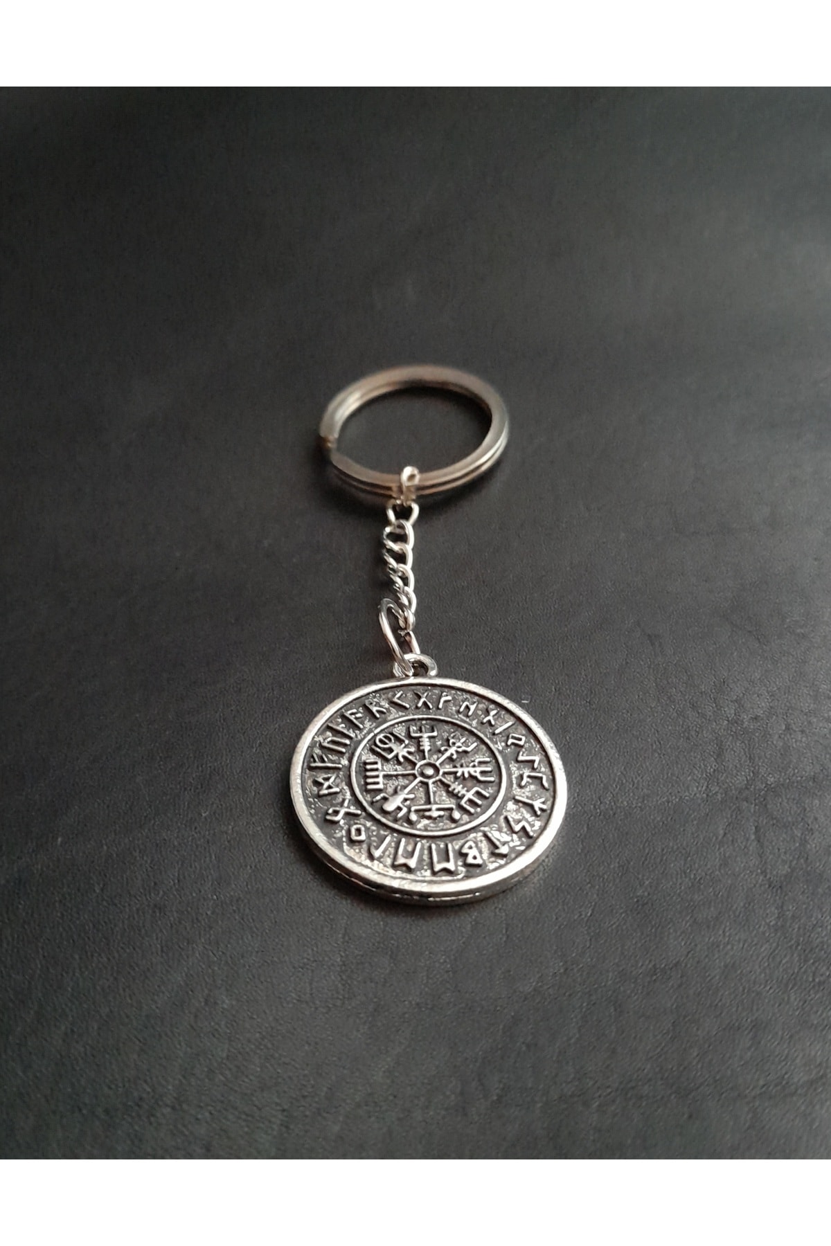 Viking Pusula Figürlü Metal Anahtarlık