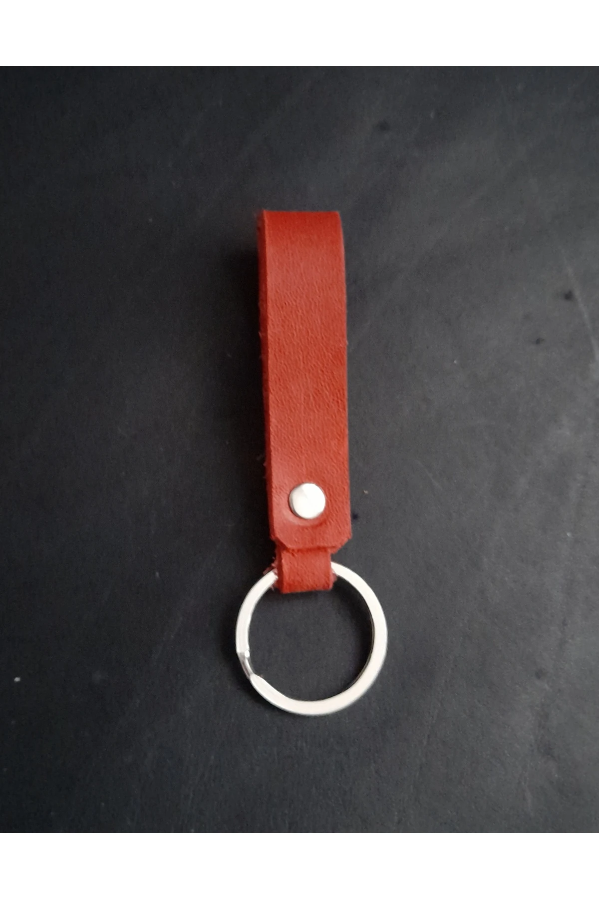 HAKİKİ DERİ ANAHTARLIK KOYU KIRMIZI