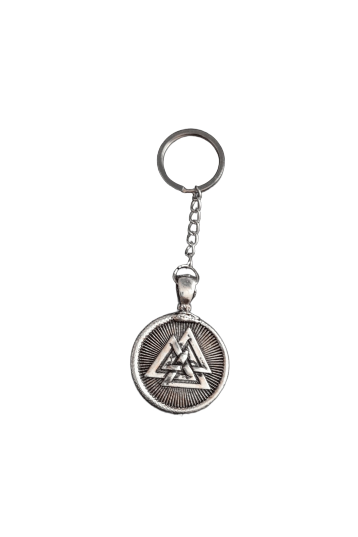 İSKANDİNAV VALKNUT FİGÜRLÜ METAL ANAHTARLIK AKSESUAR