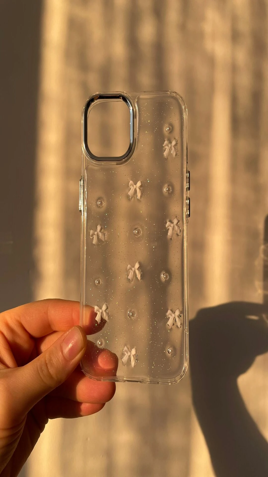 İPHONE ŞEFFAF SİMLİ FİYONKLU KILIF