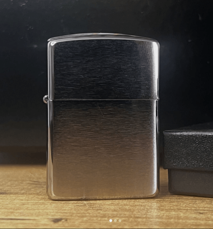  Klasik Zarafet – Brushed Chrome Zippo Çakmak image