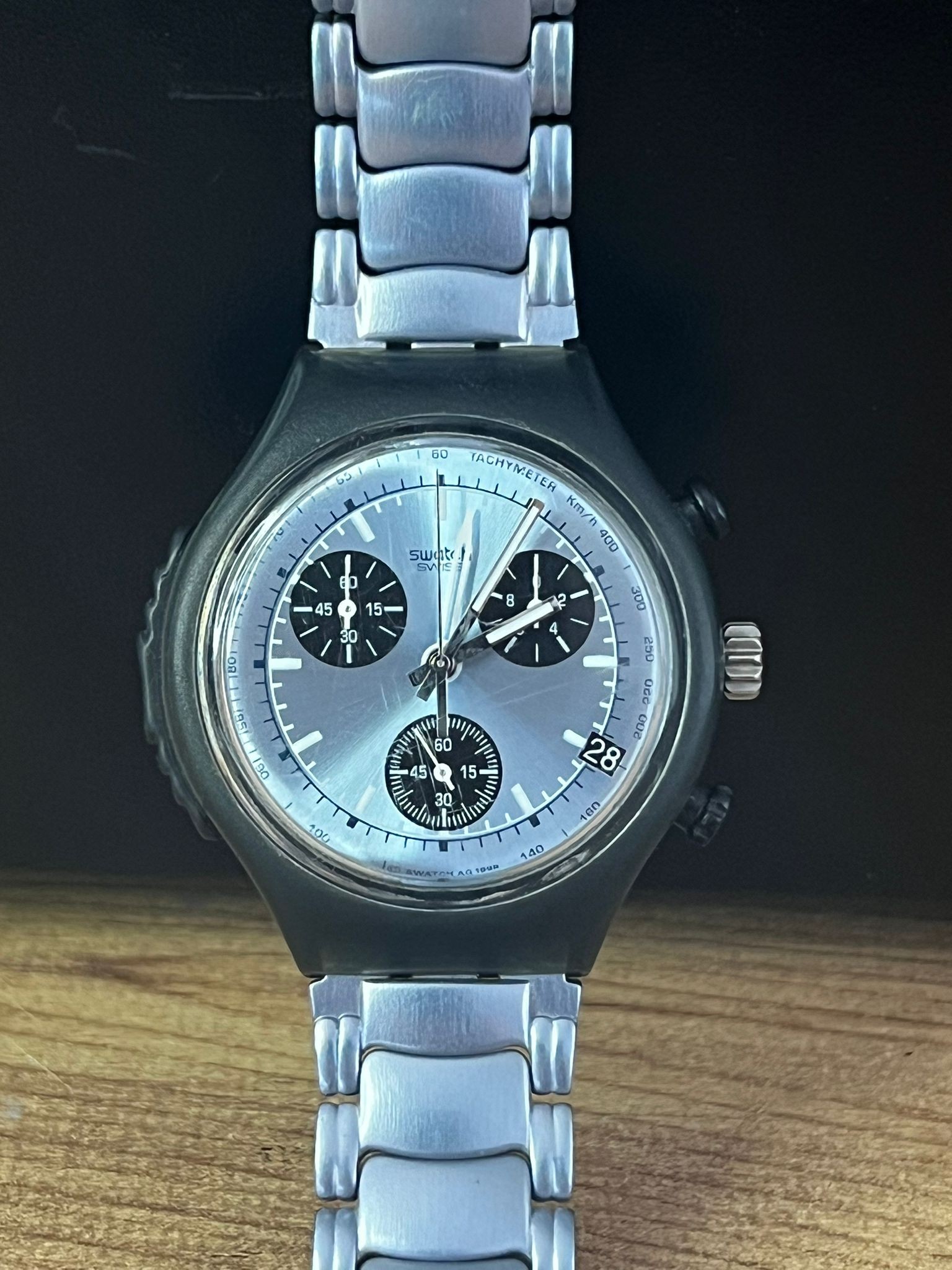 Swatch Irony Chronograph – 1998 Swiss Racing Tasarımı  Swatch  Saat image