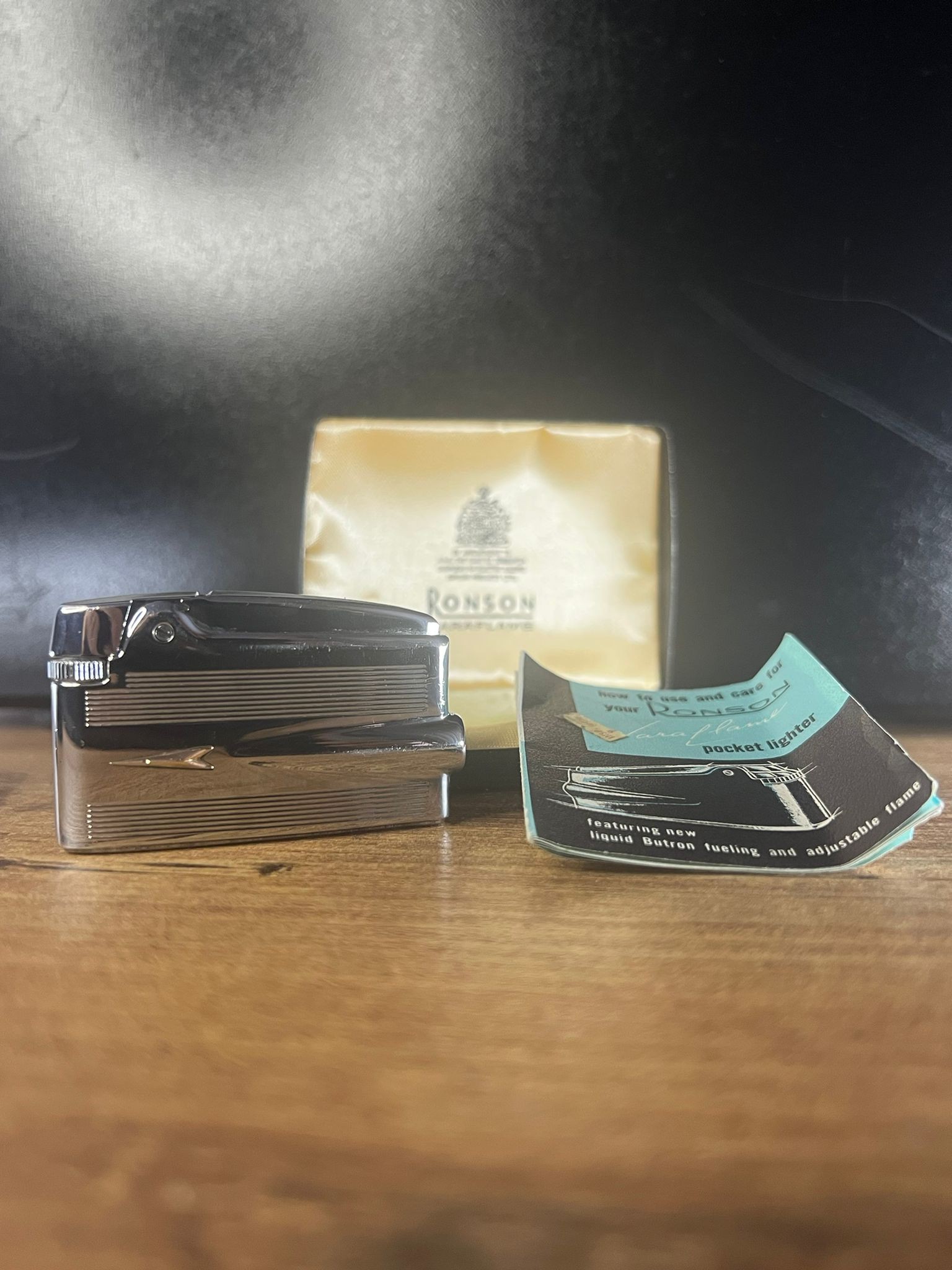  Jet Çağının İmzası Ronson Varaflame Pocket Lighter (USA) Antika çakmak