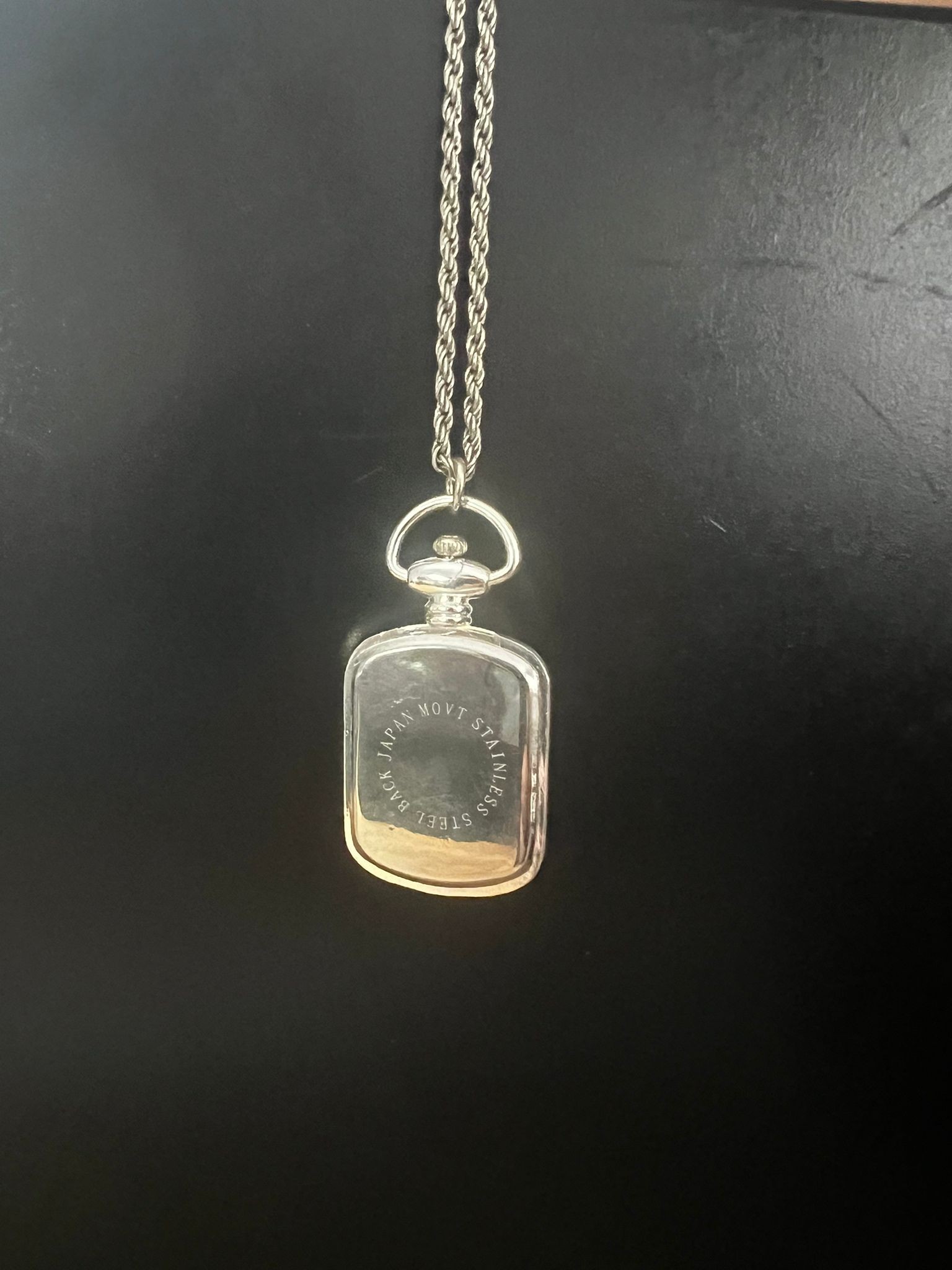 Vintage Zincirli Cep Saati – Japon Quartz Mekanizmalı Vintage Saat