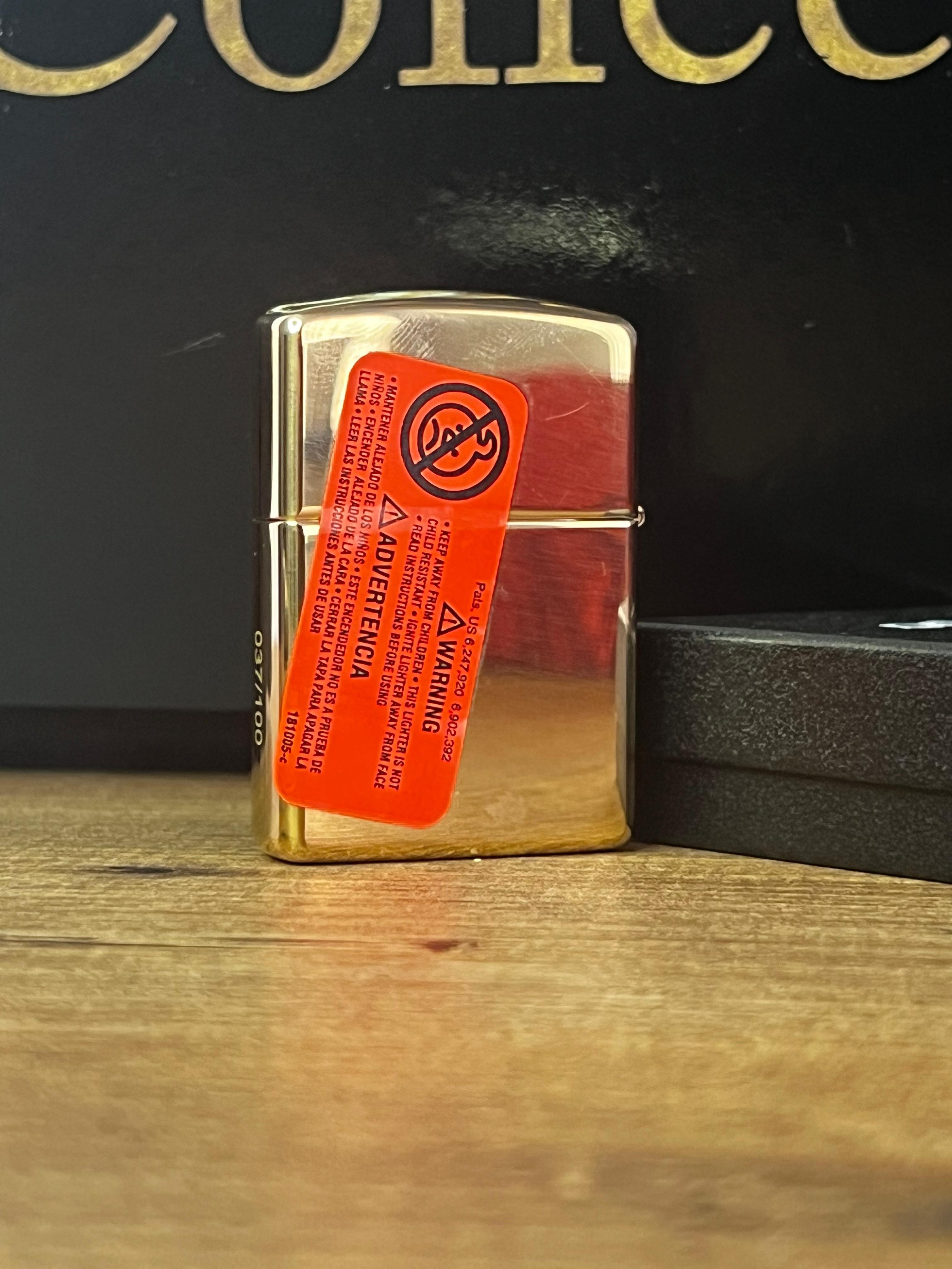 ZIPPO Flame Kabartmalı – 100 Adetlik Sınırlı Üretim | No: 037/100