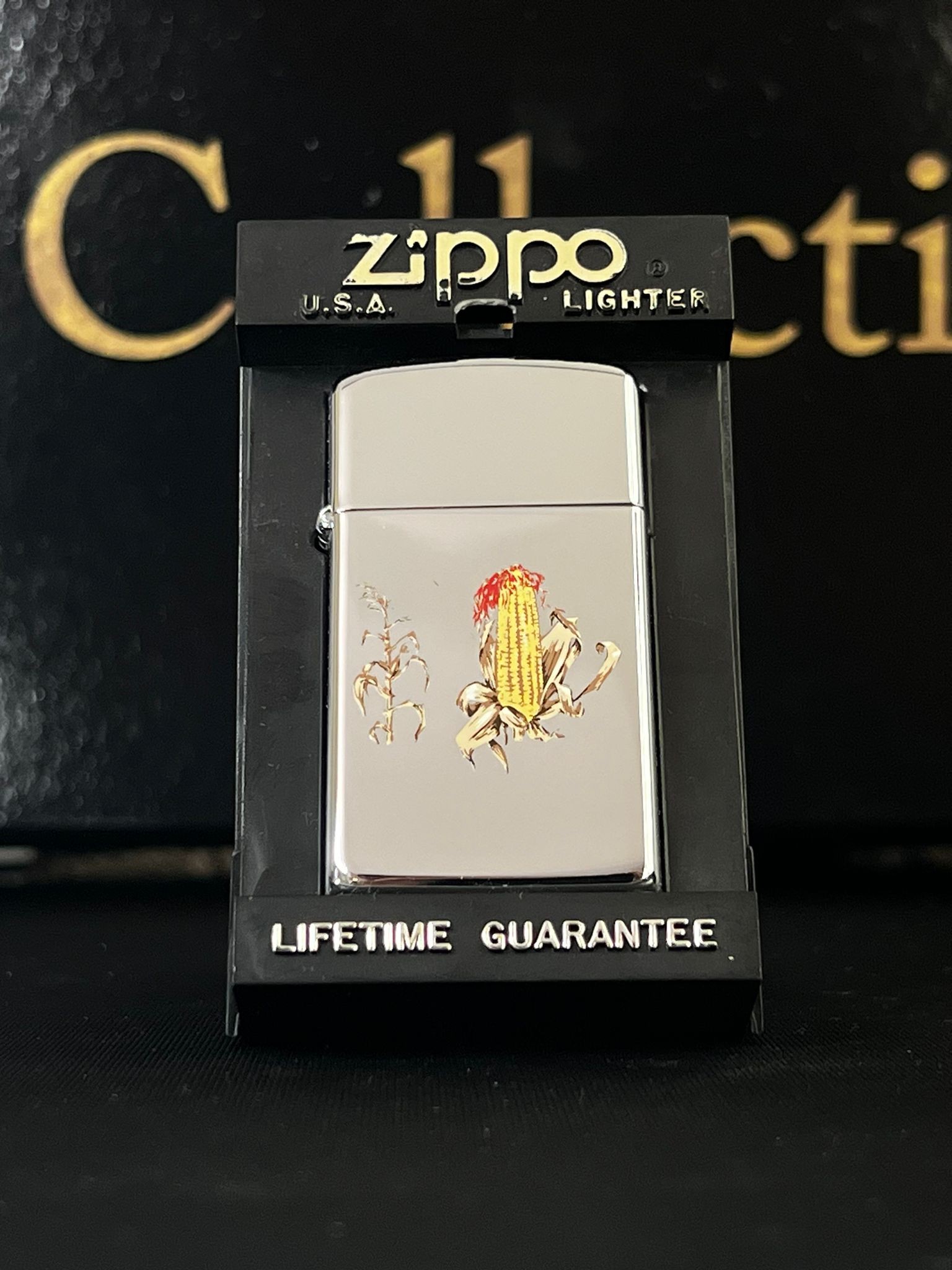 Hasat Vakti – 1998 Kodlu Mısır Desenli Zippo Slim Çakmak main variant image