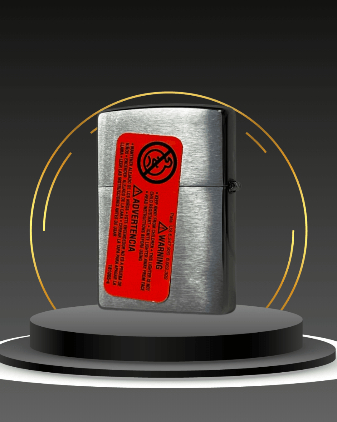 Zippo Logo & Alev – Modern Desen Zippo Çakmak