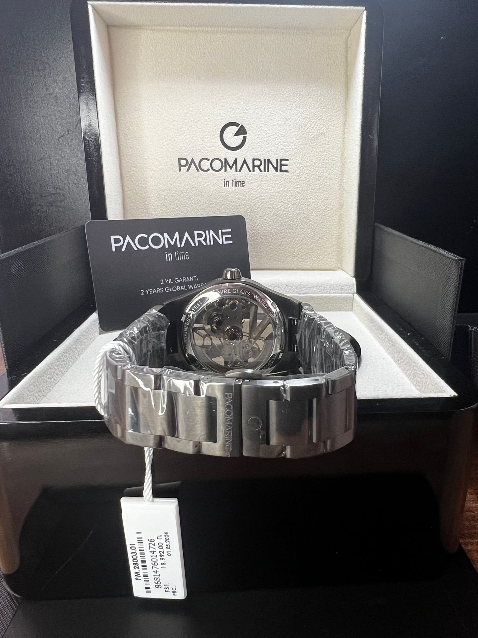 PACOMARINE PM.28003.01 – Mekanik Zarafetin Modern Yorumu PACOMARINE SAAT