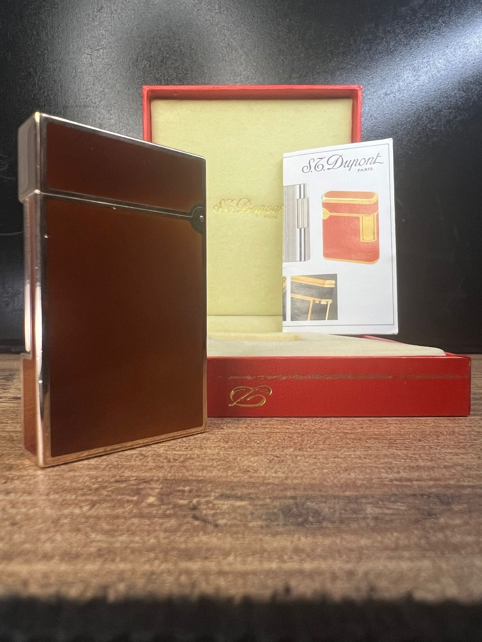 S.T. Dupont Ligne 2 – Laque de Chine Brown  Palladium – 2008 Dupont Çakmak image