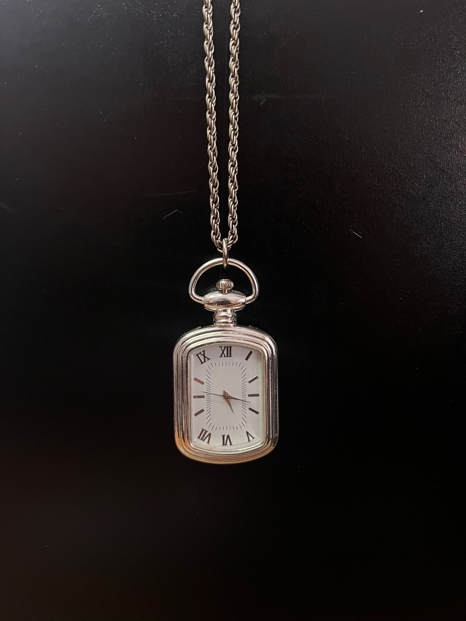 Vintage Zincirli Cep Saati – Japon Quartz Mekanizmalı Vintage Saat