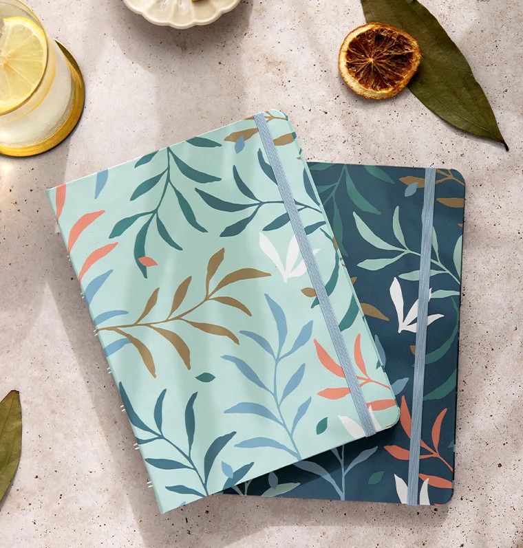 Filofax Botanical A5 Boy Mint Defter 