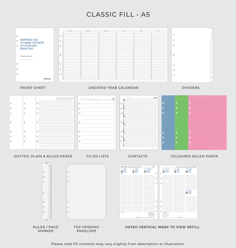 Filofax Finsbury A5 Organiser Mustard