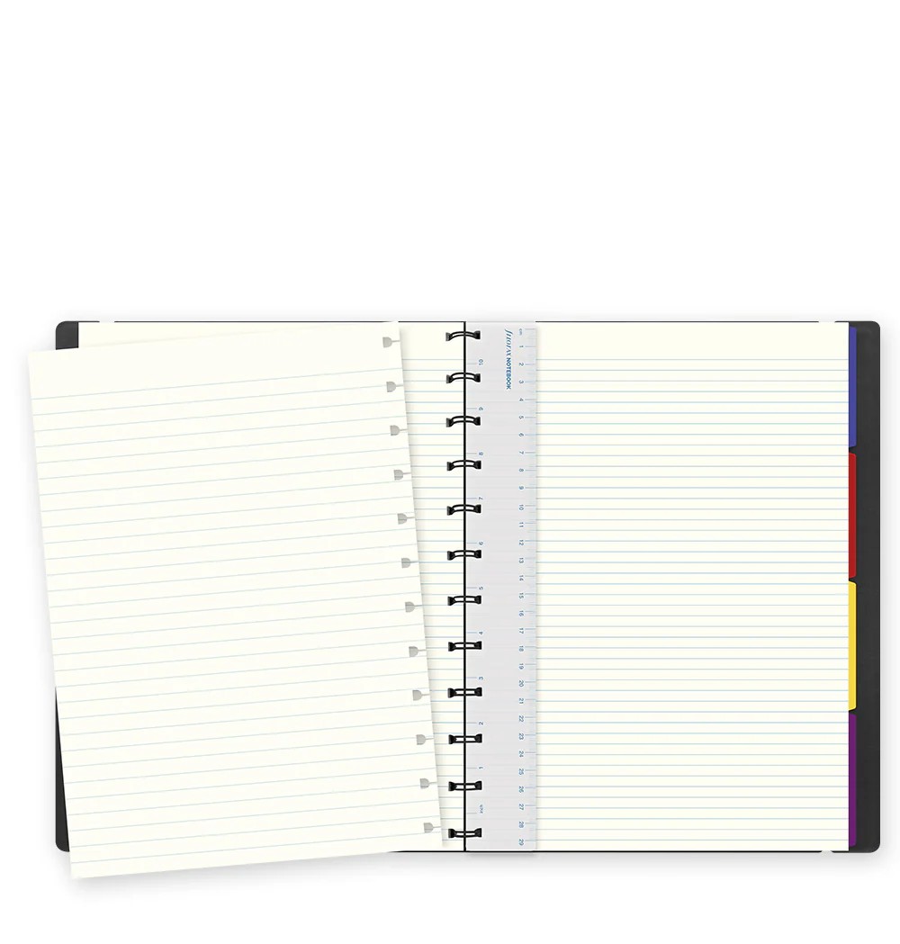 Filofax Notebook Classic A4 Boy Siyah (Black) Defter