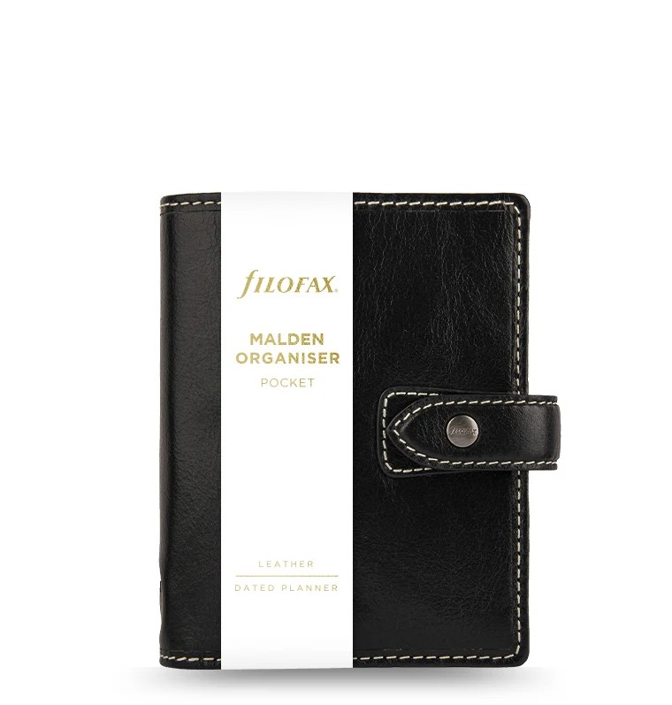 Filofax Malden Pocket Organiser Black