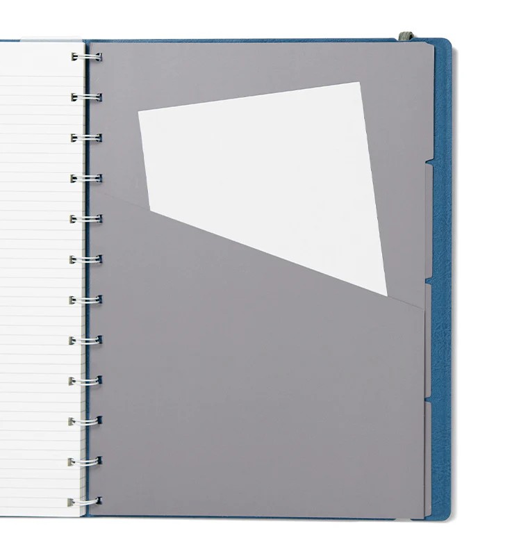 Filofax Notebook Contemporary A4 Boy Mavi (BlueSteel) Defter