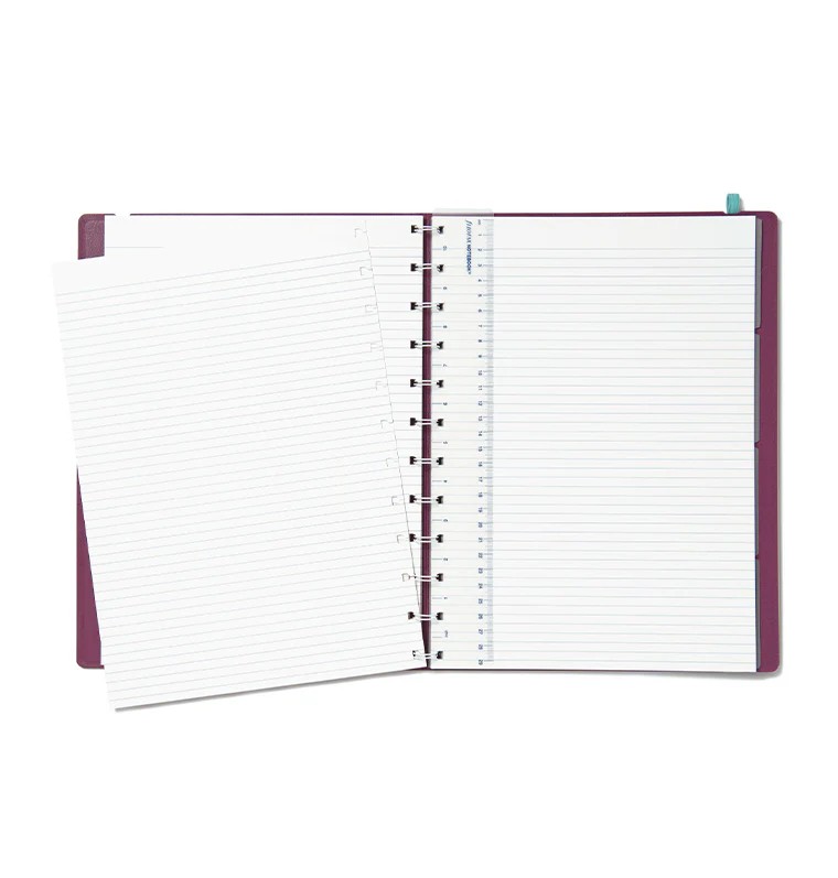 Filofax Notebook Contemporary A4 Boy Mor (Plum) Defter