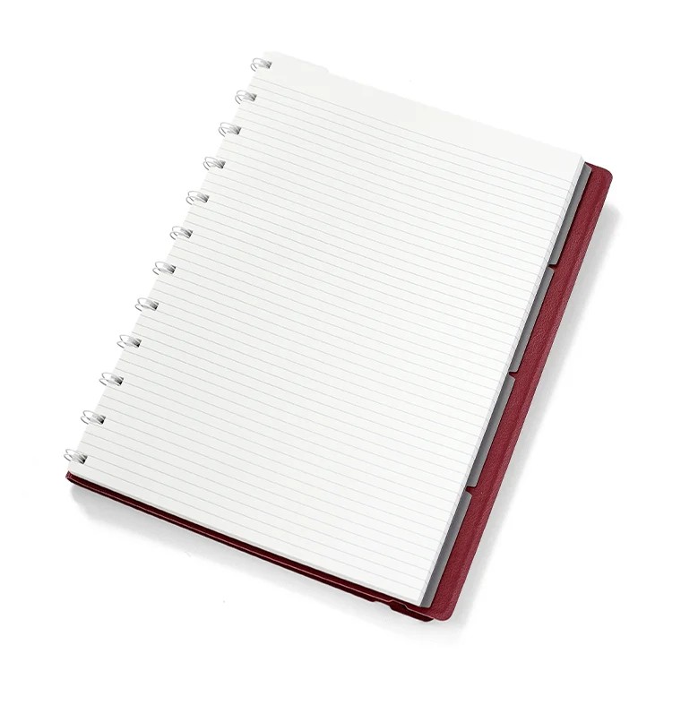 Filofax Notebook Contemporary A4 Boy Bordo (Burgundy) Defter