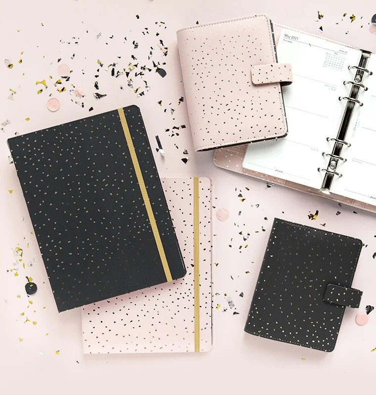 Filofax Confetti A5 Boy Charcoal Defter