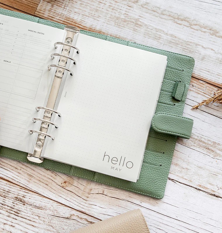 Filofax Norflok A5 Organiser Sage