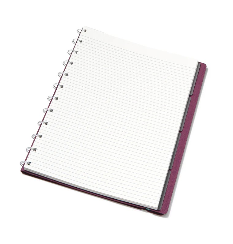 Filofax Notebook Contemporary A4 Boy Mor (Plum) Defter