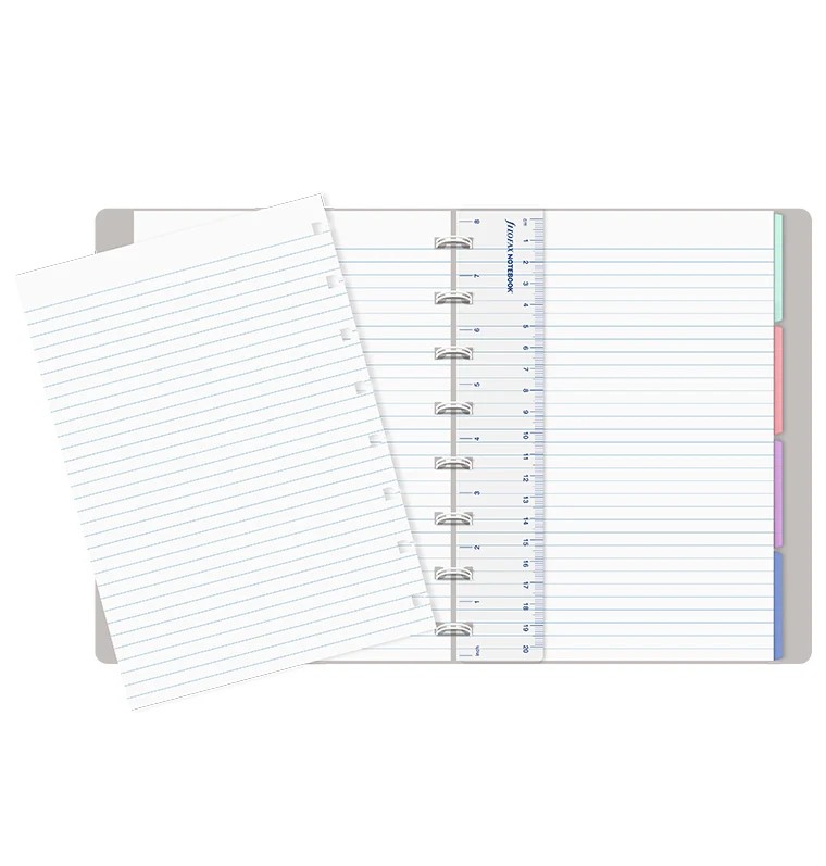 Filofax Classic Pastels A5 Boy Açık Gri (Stone) Defter