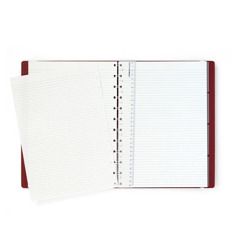 Filofax Notebook Contemporary A4 Boy Bordo (Burgundy) Defter