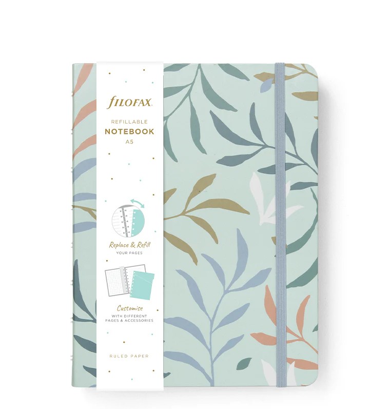 Filofax Botanical A5 Boy Mint Defter 