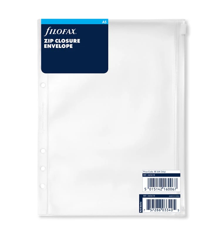 Filofax A5 Boy Fermuarlı Dosya (Zip Closure Envelope)