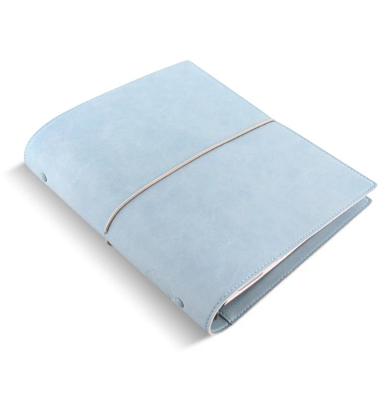 Filofax Domino Soft A5 Organiser Pale Blue