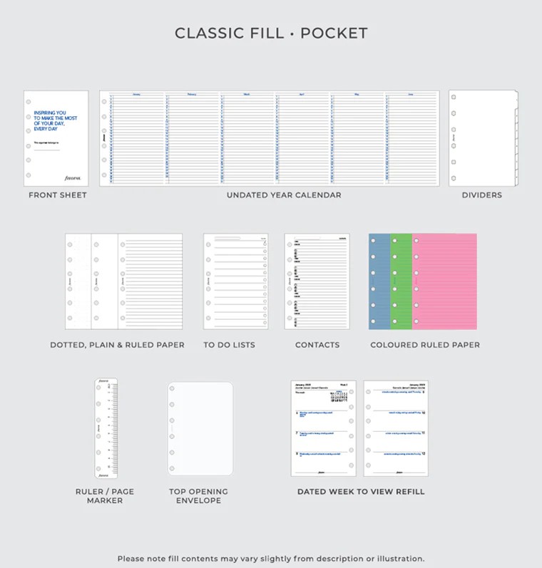 Filofax Garden Pocket Organiser Sunrise