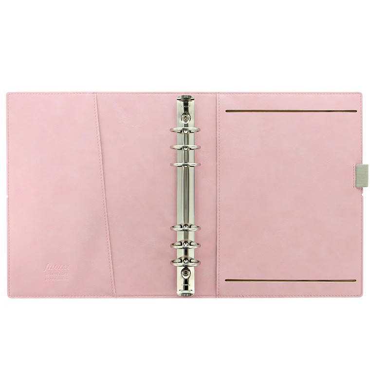 Filofax Domino Soft A5 Organiser Pale Pink