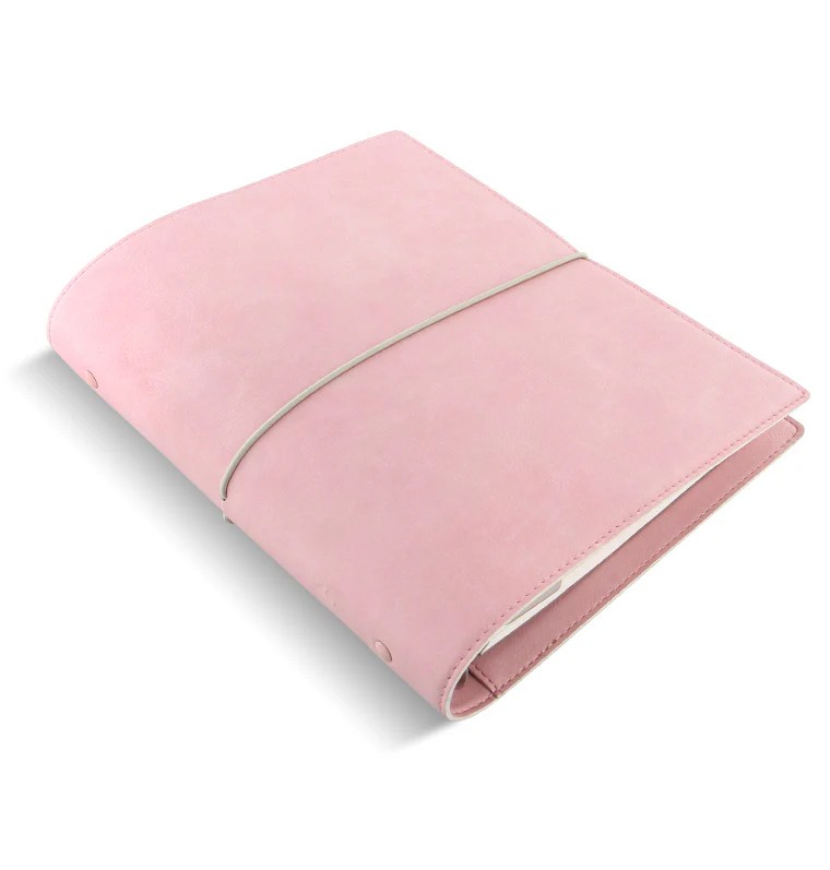 Filofax Domino Soft A5 Organiser Pale Pink