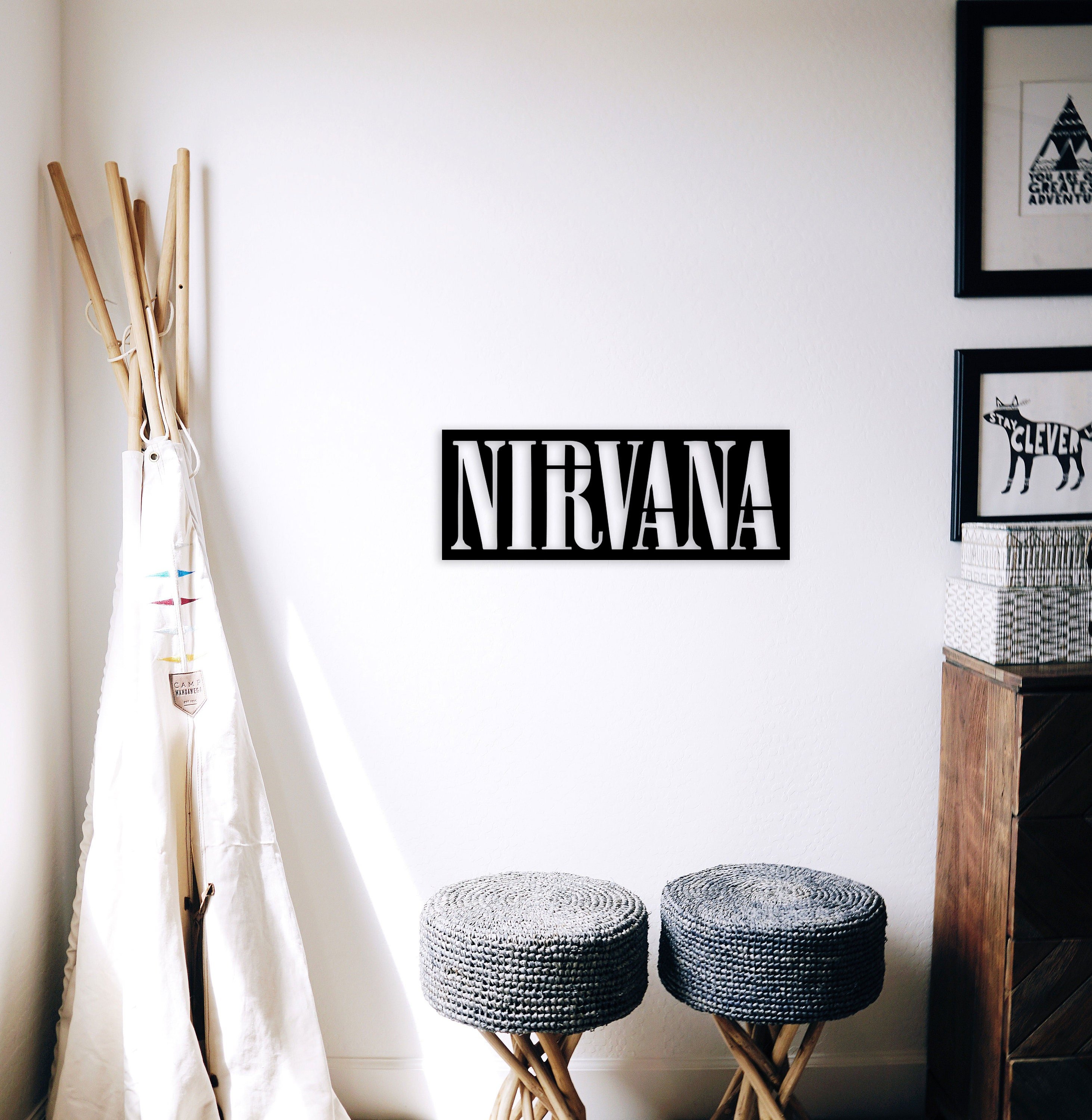 Nirvana Metal Duvar Tablosu