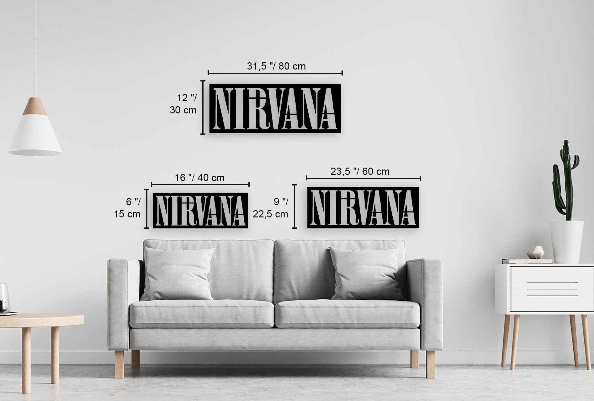 Nirvana Metal Duvar Tablosu