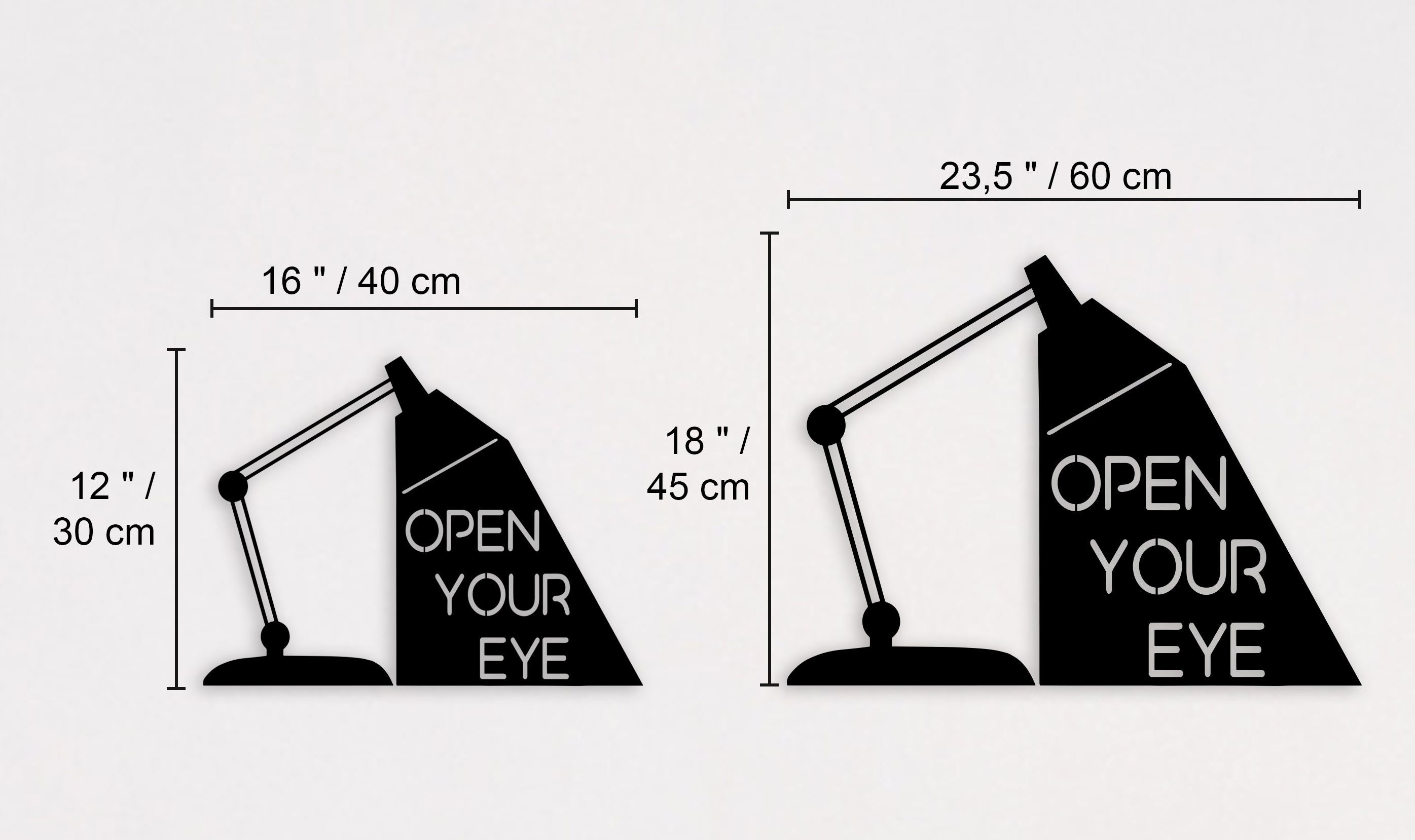 Open Your Eyes Metal Duvar Tablosu