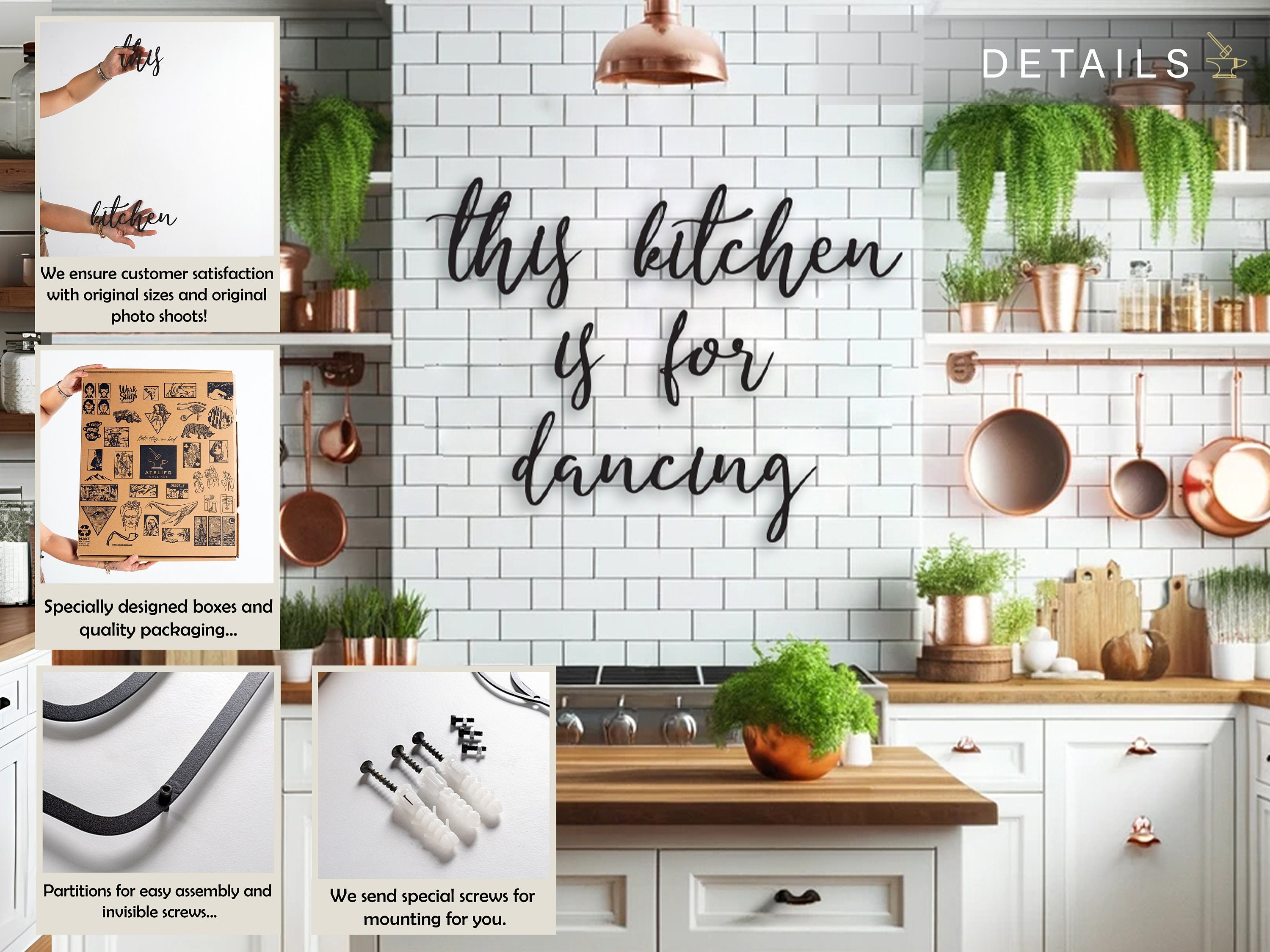 This Kitchen is for Dancing Metal Duvar Tablosu