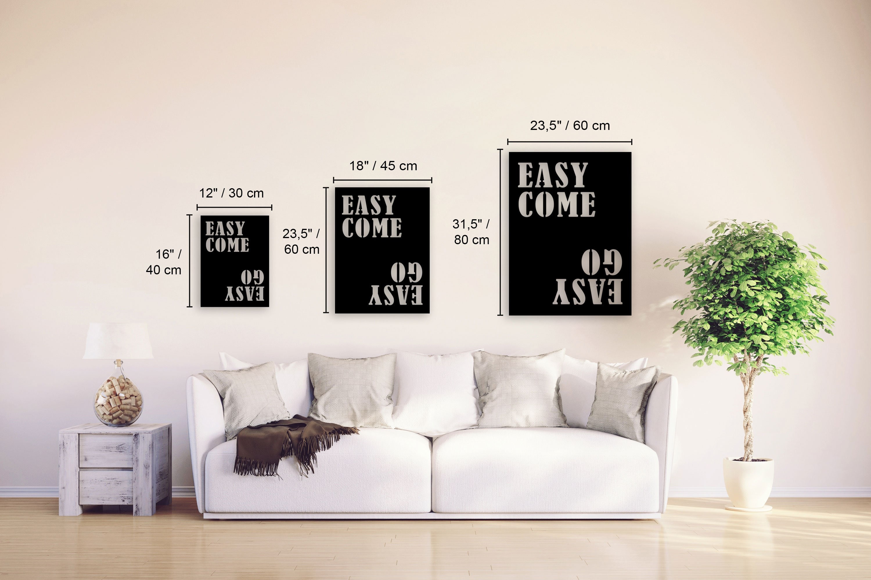 Easy Come Easy Go Wall Art Metal Duvar Tablosu