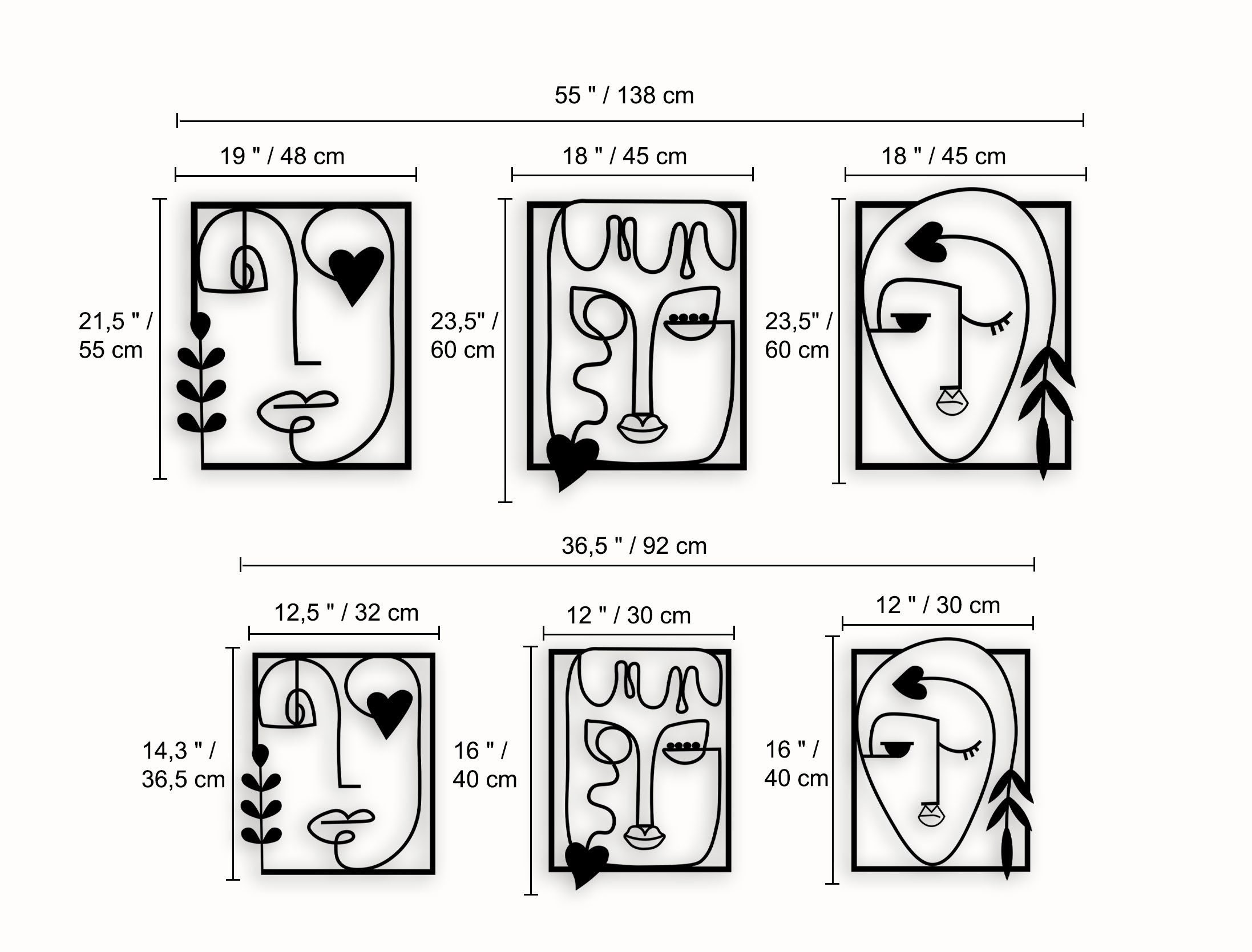 Picasso 3 Kadın Yüzü(Picasso 3 Woman Face) Metal Duvar Tablosu