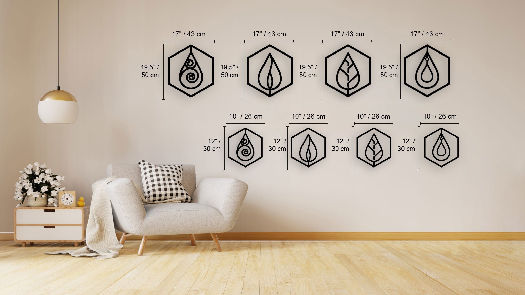 Elementler (Elements) Metal Duvar Tablosu