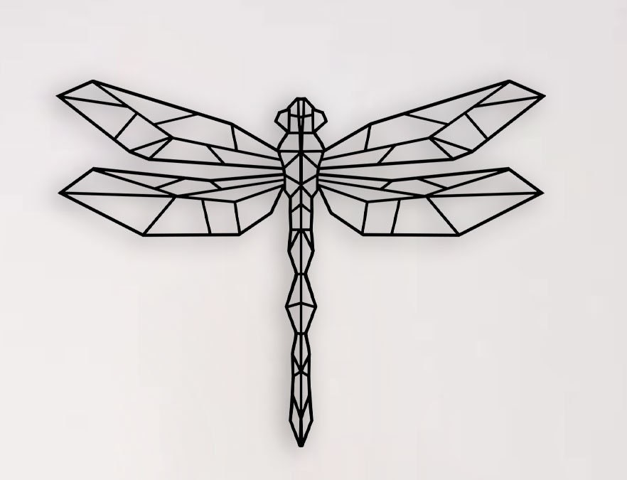 Yusufçuk (Dragonfly) Metal Duvar Tablosu