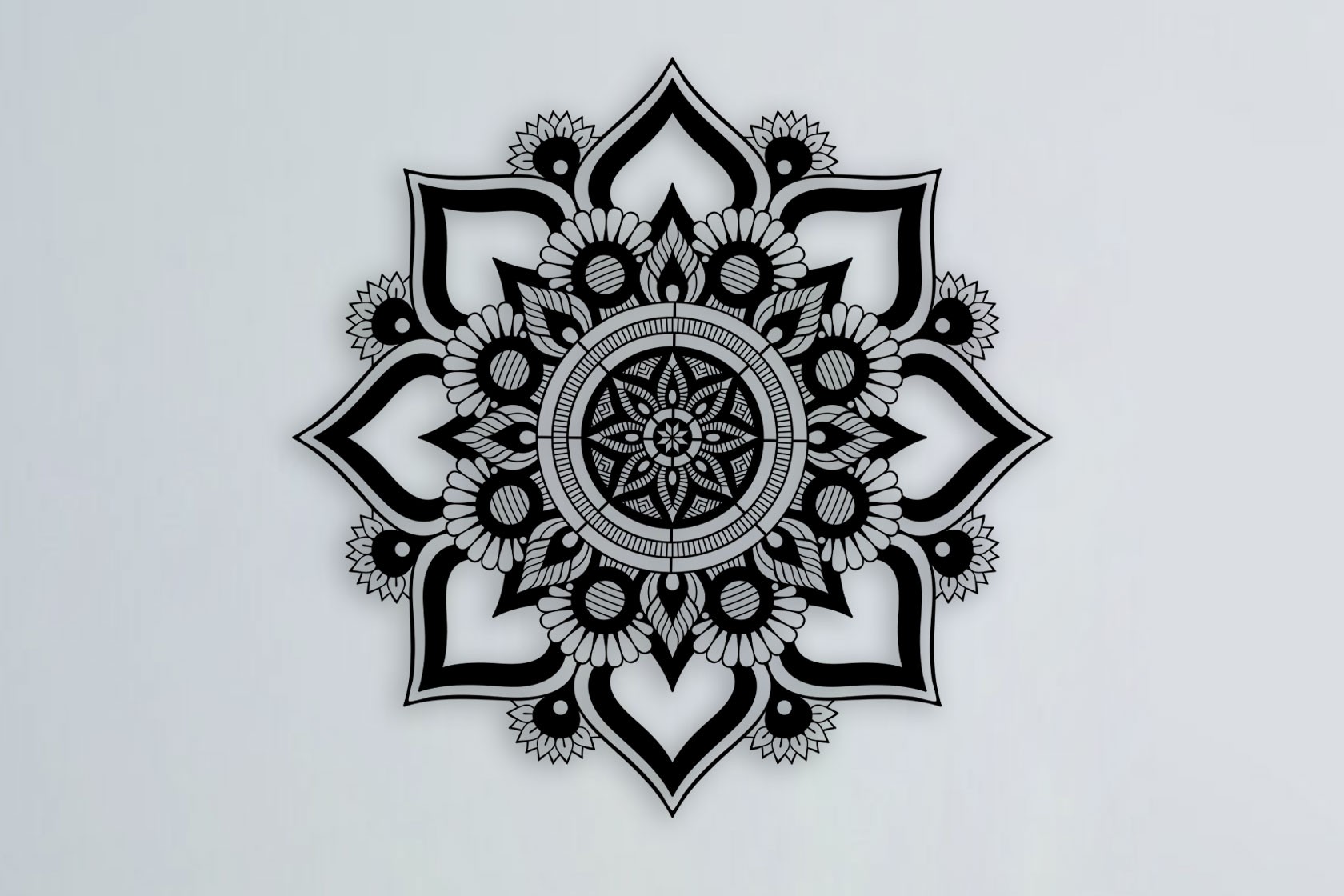 Mandala Metal Duvar Tablosu