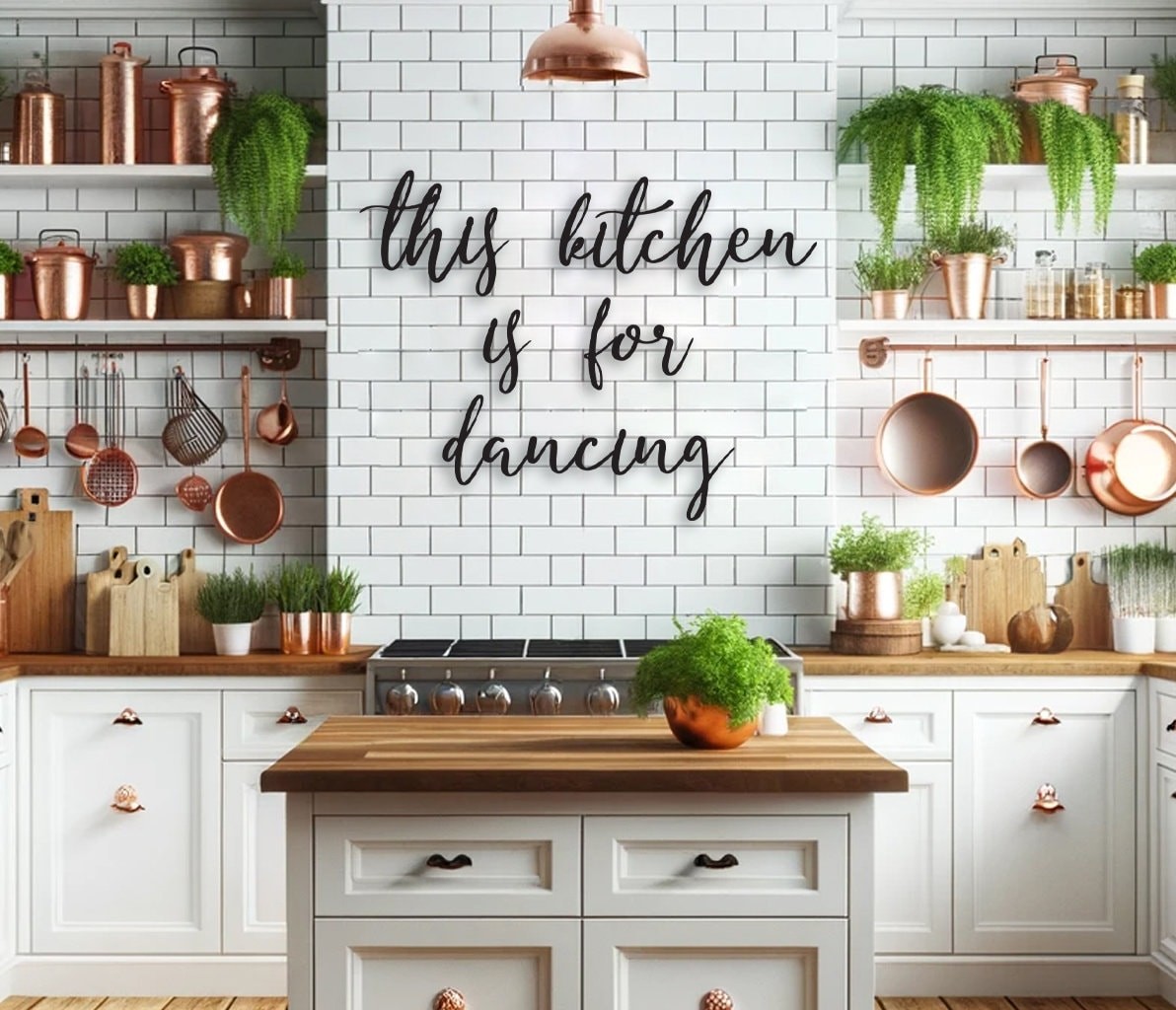 This Kitchen is for Dancing Metal Duvar Tablosu