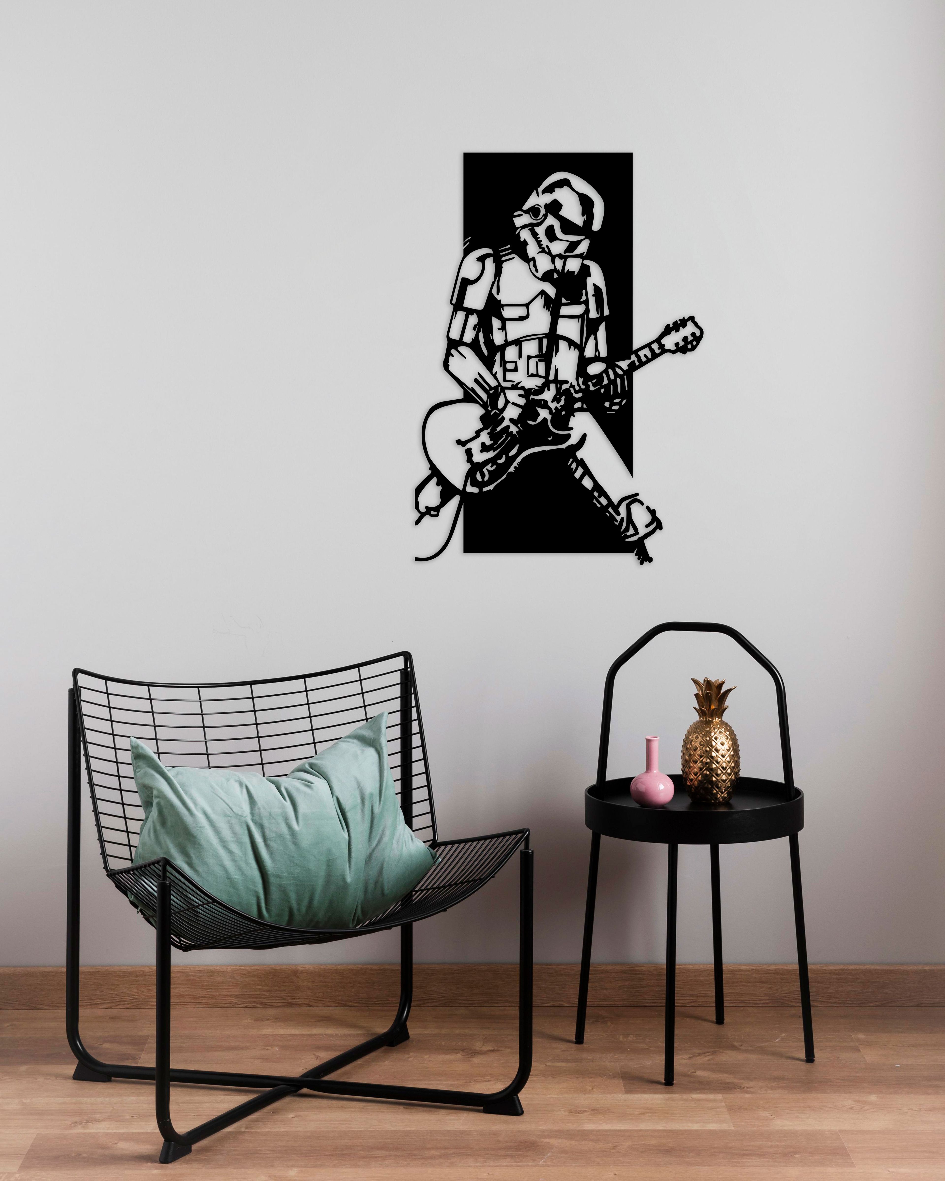 Star Wars Stormtrooper Rock Star Metal Duvar Tablosu