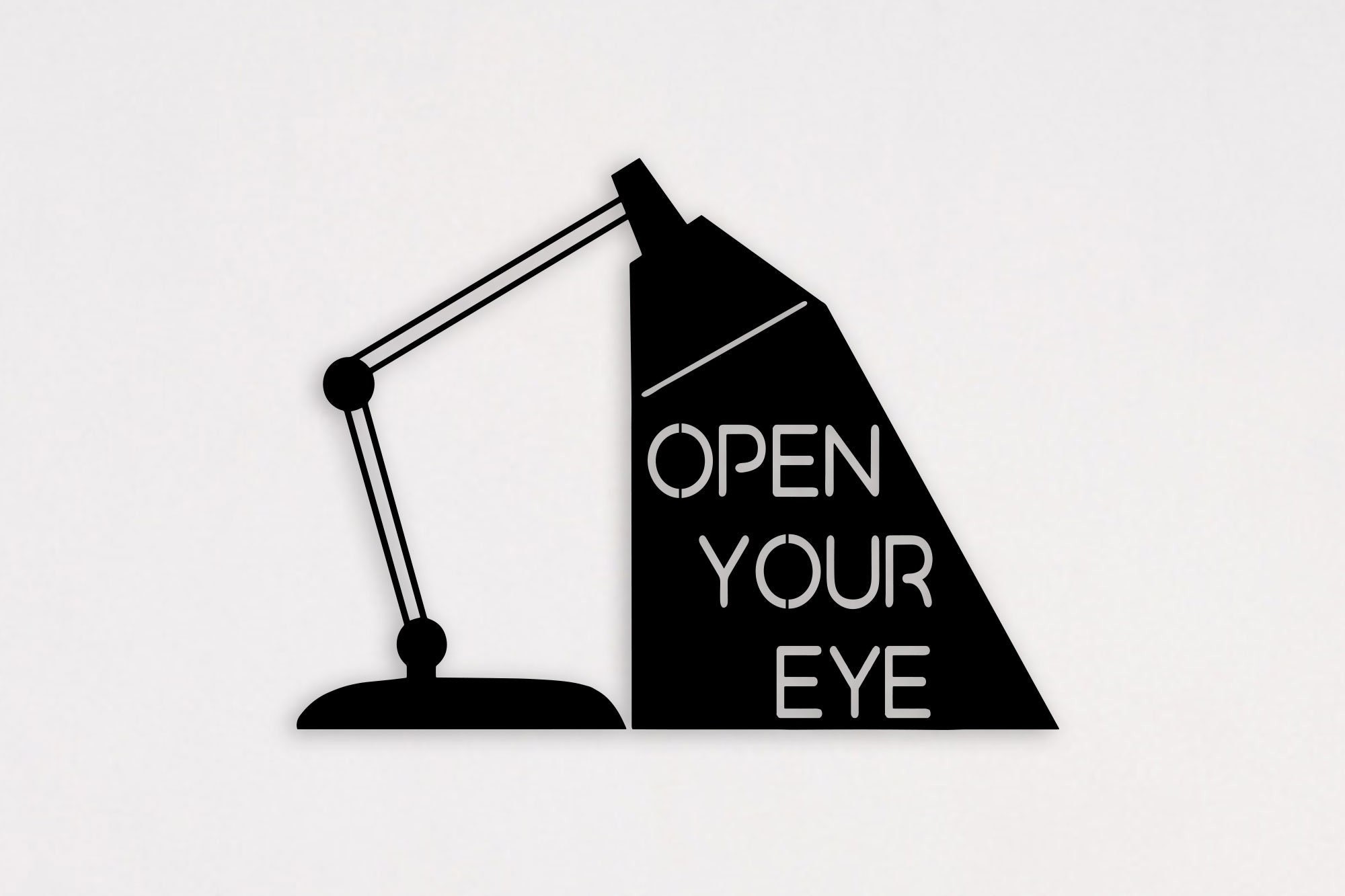 Open Your Eyes Metal Duvar Tablosu