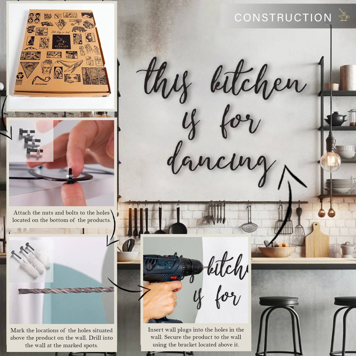 This Kitchen is for Dancing Metal Duvar Tablosu