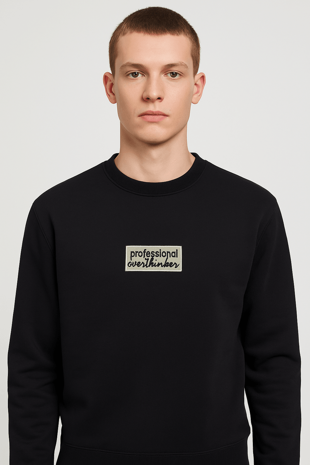 Professional Overthinker - Siyah Sweatshirt