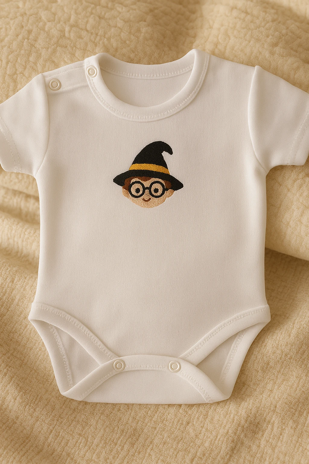 Wizard World Nakışlı 3lü Zıbın Body Set