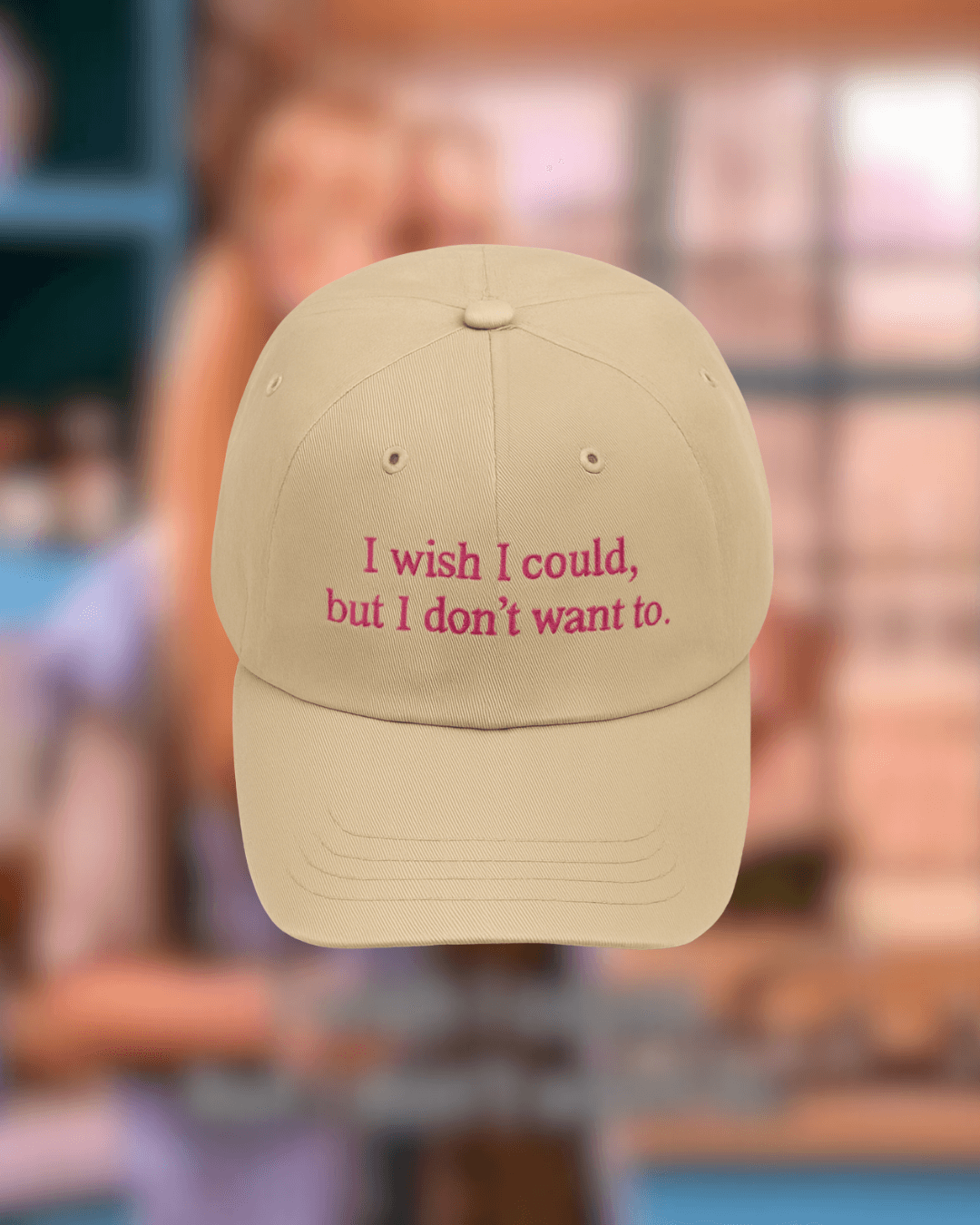 Friends Collection - Nakışlı Şapka - I wish I could, but I don't want to
