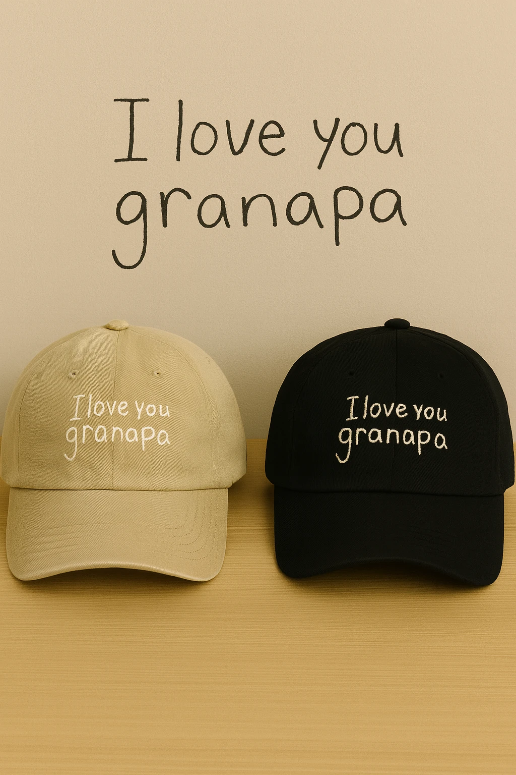 Çocuk Çizim & El Yazısı Nakışlı Şapka