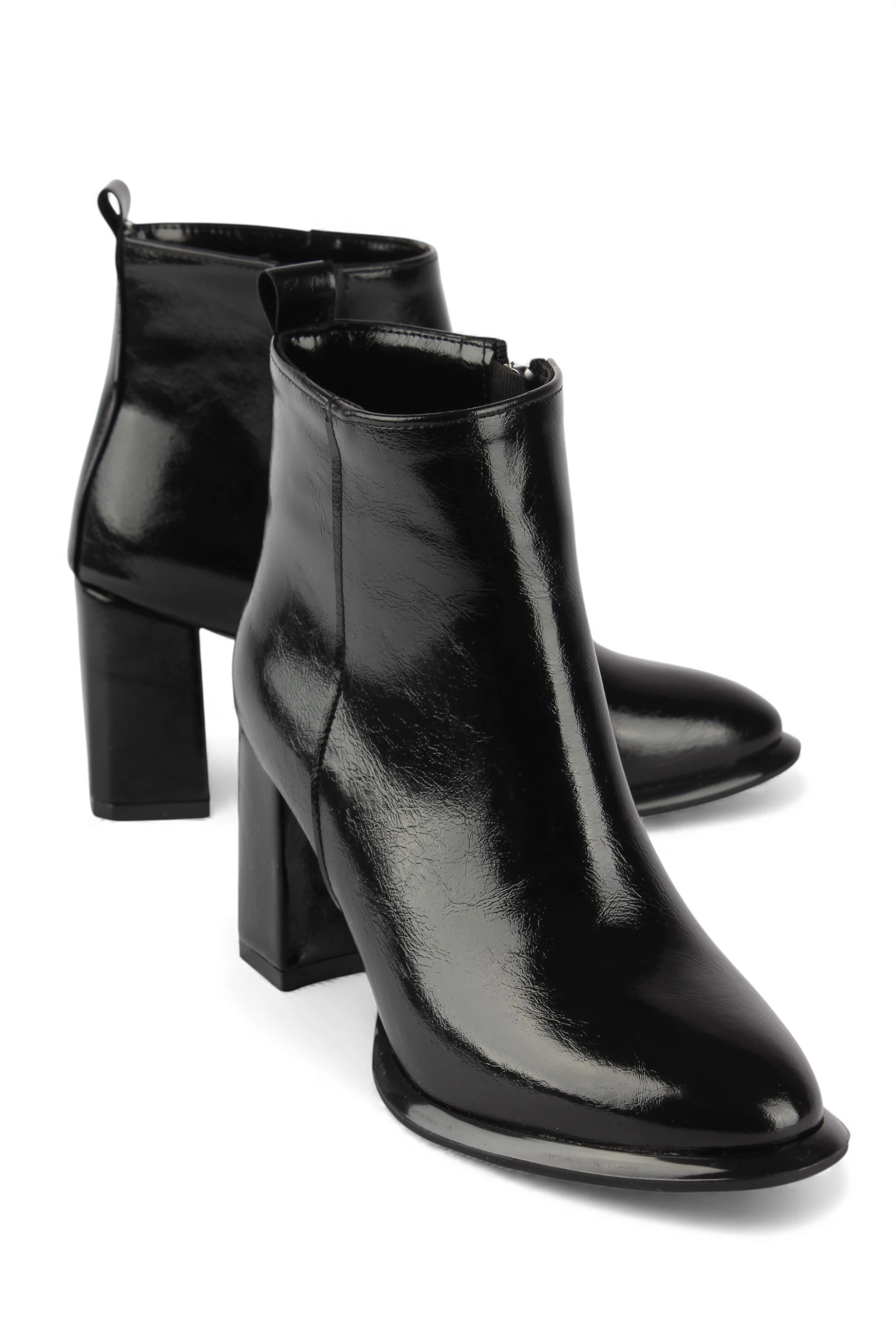 ARNY Kalın Topuklu Kadın Bot - arny siyah